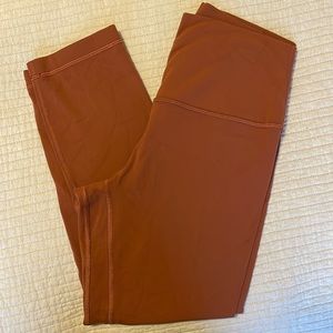 Lululemon align size 6, 21” color is rustic clay, tag was cut but only worn once